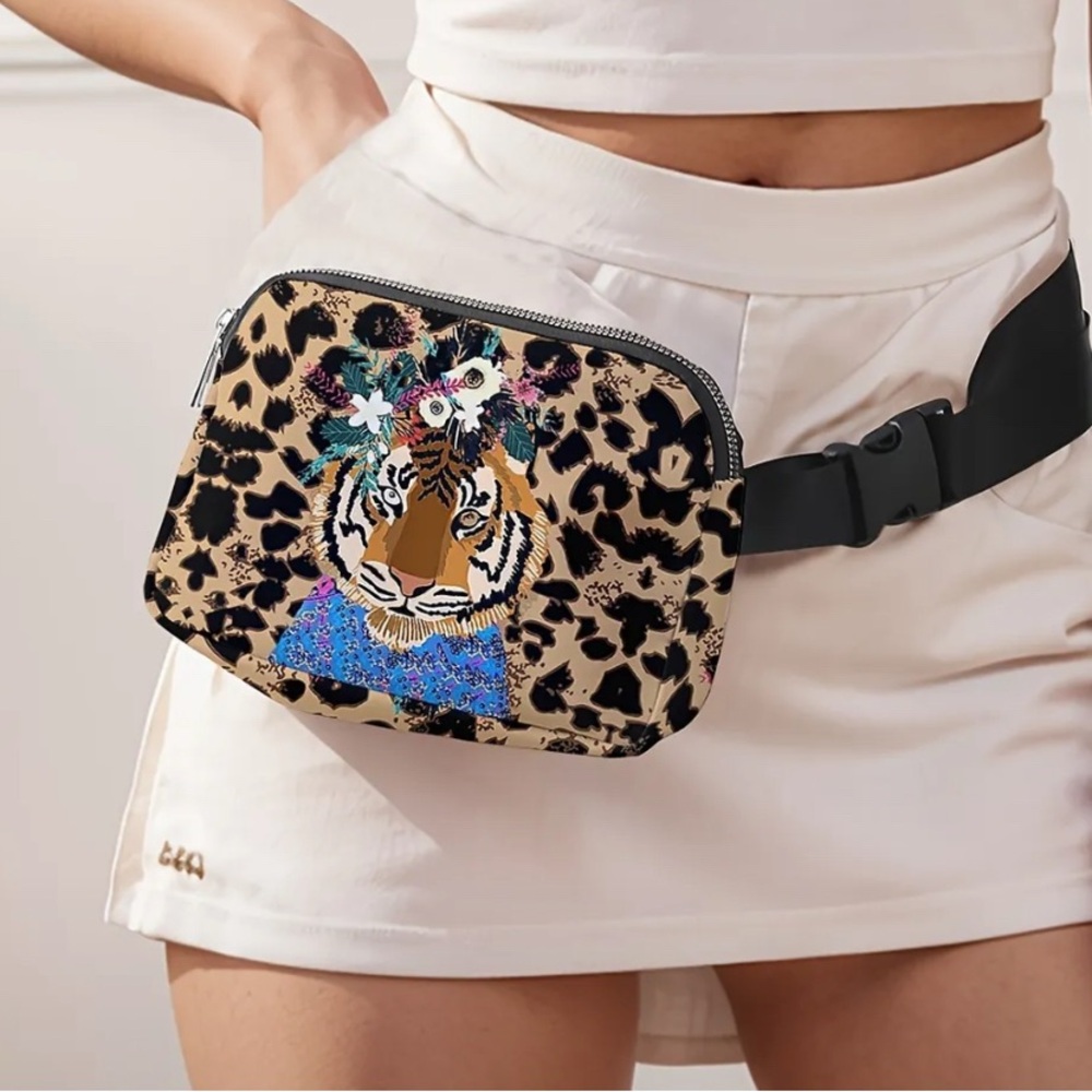 Leopard Print Crossbody Bag - Picture 2 of 3